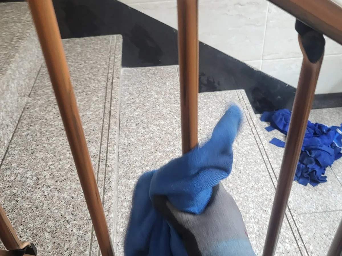 북구 우산동 빌라 난간·손잡이 위생청소 사례 - 행진크린